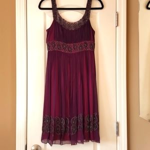 EUC wine color size 4 dress